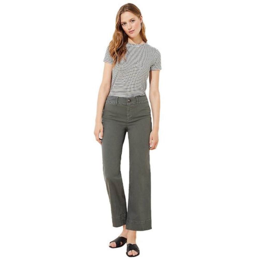 LOFT Camo Wide Leg Ankle Pants, Size 4